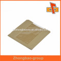 Bolso de papel marrón del material de empaquetado de la galleta de calidad superior de la venta caliente con la ventana